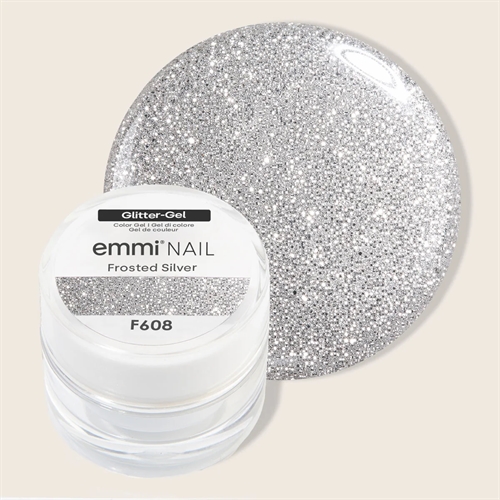 Glitter Gel Frosted Silver - F608 