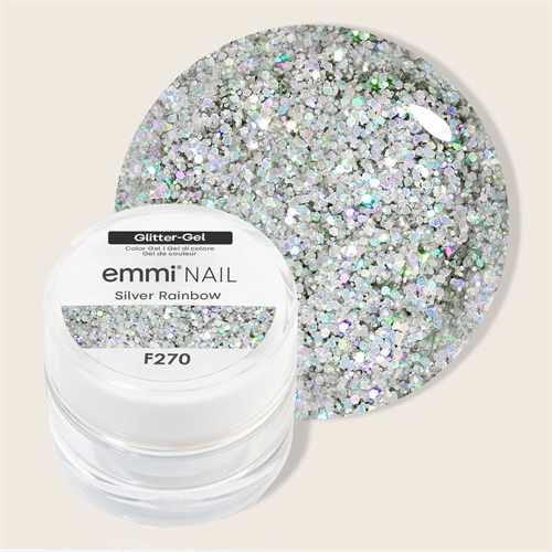 Glitter Gel Silver Rainbow - F270 *Vegan
