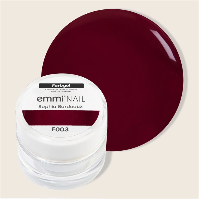Color Gel Sophia Bordeaux - F003 *Vegan