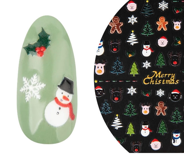 5D Nail Art Sticker Santa Claus 1 * Presale. Forventes leveret uge 50