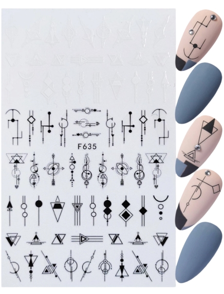 Geometric Art Nail Stickers