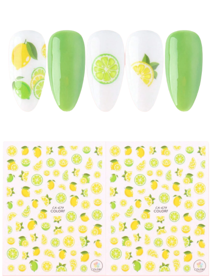 Juicy Lemon Nail Stickers