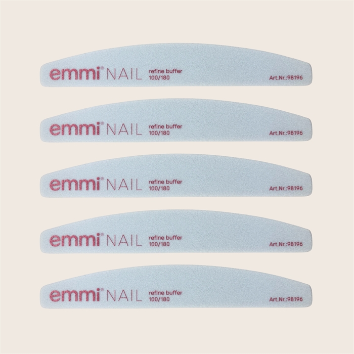5 pak Emmi-Nail Grå Buffer 100/180