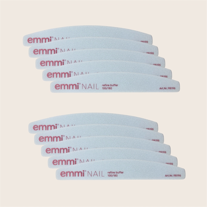 5 pak Emmi-Nail Grå Buffer 100/180
