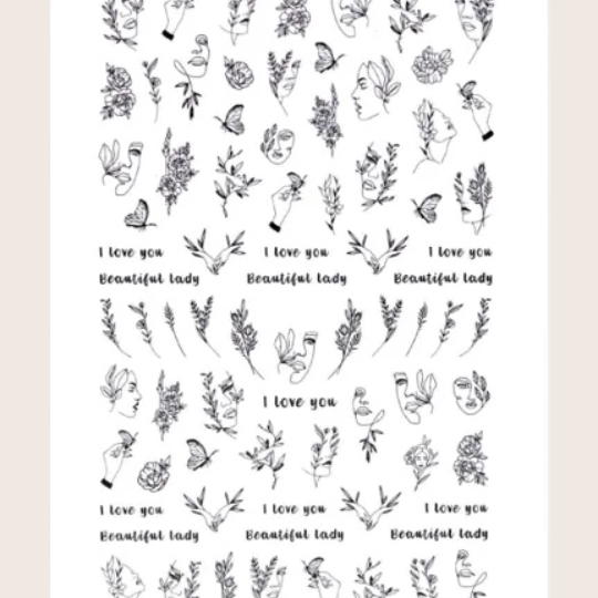 Romantic Nail Stickers