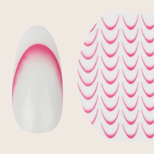Babyboomer Gradient French Nail Stickers Nr. 6