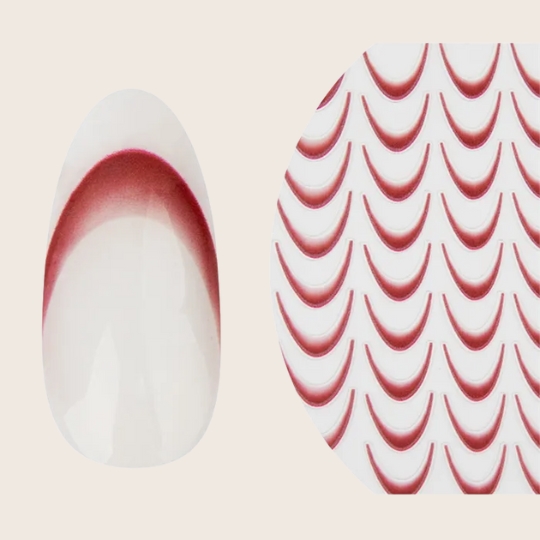 Babyboomer Gradient French Nail Stickers Nr. 5