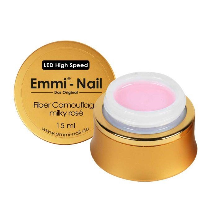 Led High Speed Fiber Gel Camouflage Milky Rose 15 ml