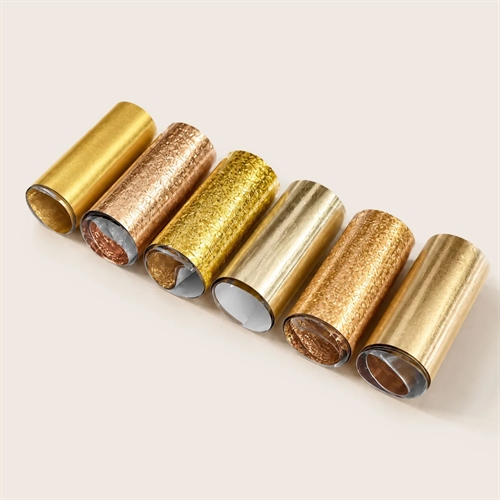 Folie - Golden glam | 6 ruller