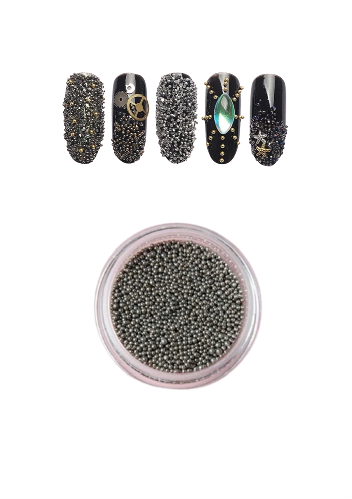 Nail Art Caviar Grå