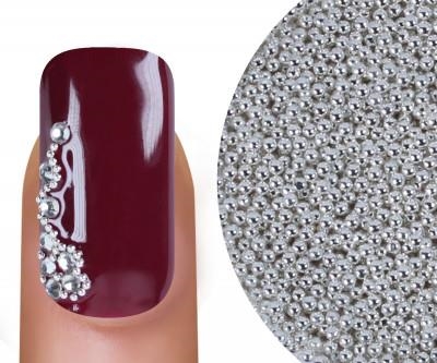 Nail Art Caviar Sølv