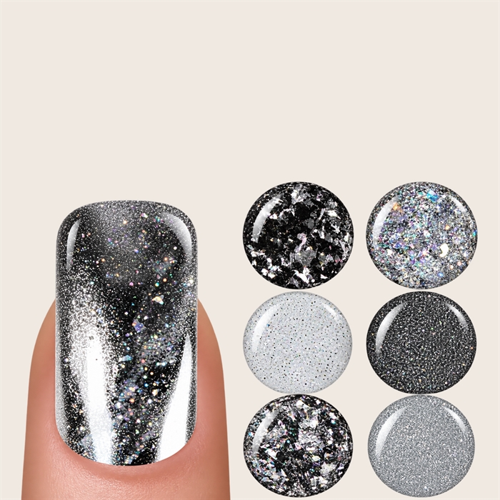 Chrome powder sæt - Sølv